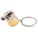 STICK SHIFT GOLD KEY CHAIN 6 SPEED